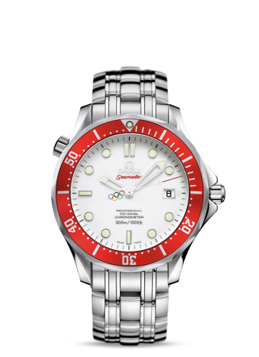 Omega Seamaster Diver 300M Co-Axial 41 Stainless Steel / White / Bracelet / Vancouver Olympics